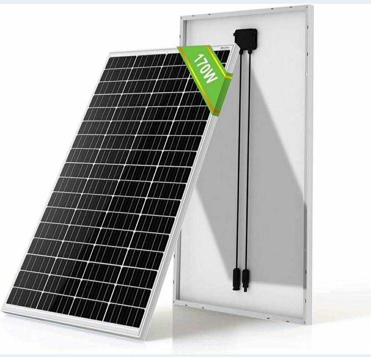 Panel Solarny Monokrystaliczny 170W ECO-WORTHY 19V Akumulatory 12V 21%