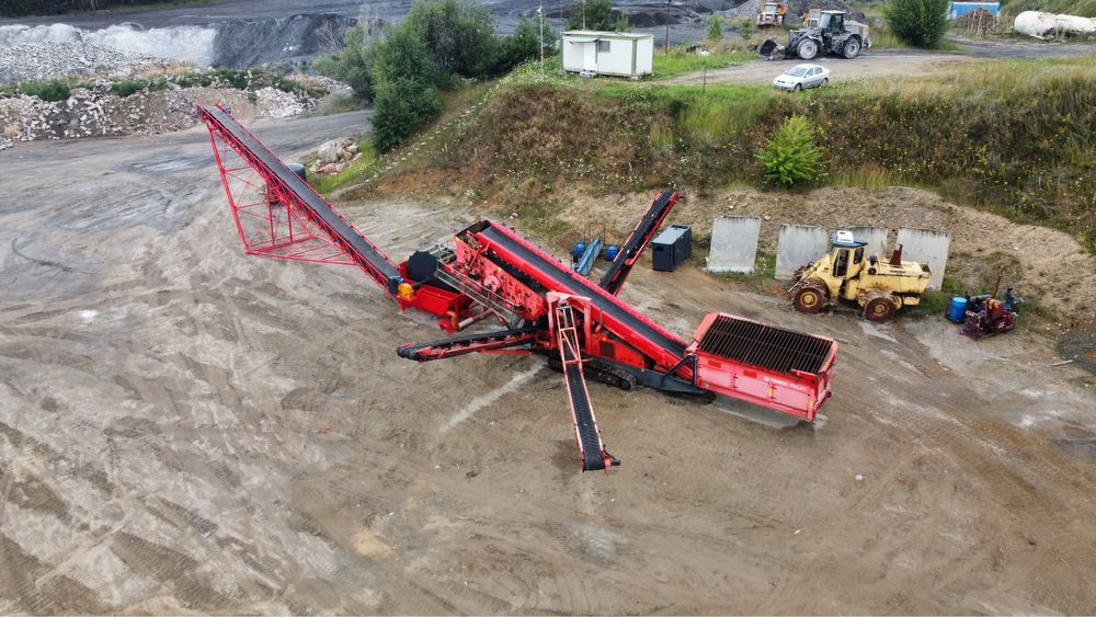 Mobilny przesiewacz zakład do przesiewania na mokro terex powerscreen