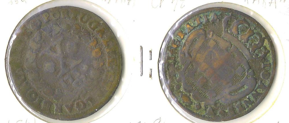 D. João V - X Réis - 1734 - RARA - AG 34.12 - pag 316