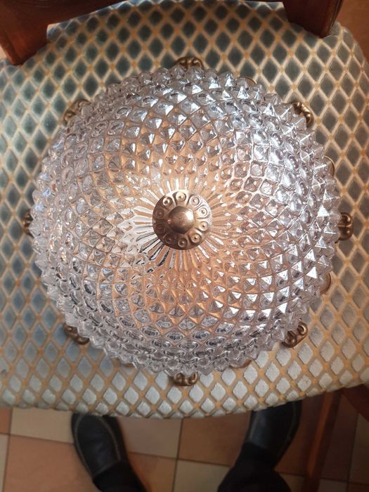 Kryształowy plafon - brąz - śr. - 35 cm