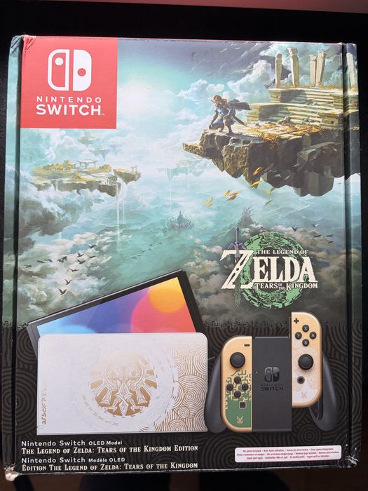 Nintendo Switch Oled Zelda + etui + gry