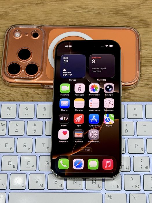 iPhone 16 Pro 128GB Natural Titanium (27 циклів АКБ 100%, bypass)