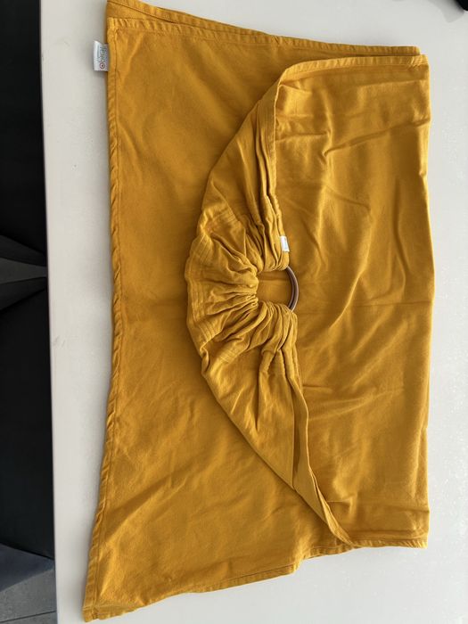 Sling argolas amarelo torrado