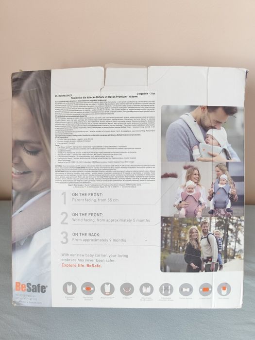 Nosidło BeSafe Have różowe