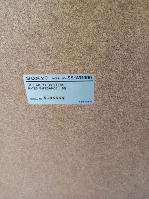 Sony SS Wg990 Sub