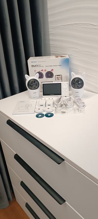 Відеоняня Boifun 3SM 2 кам.,WiFi, 360°  звук/рух. нічне бач.