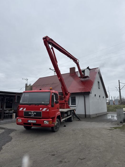 Usługi podnośnikiem koszowym/wynajem