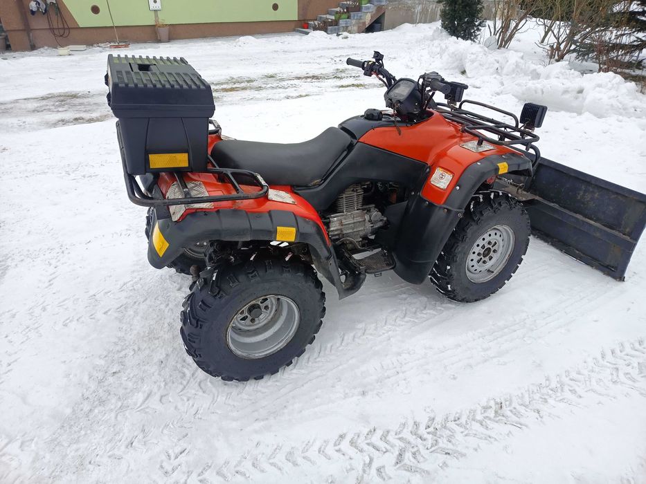 Quad Honda Fourtrax 350 4x4 Pług, wyciągarka, hak