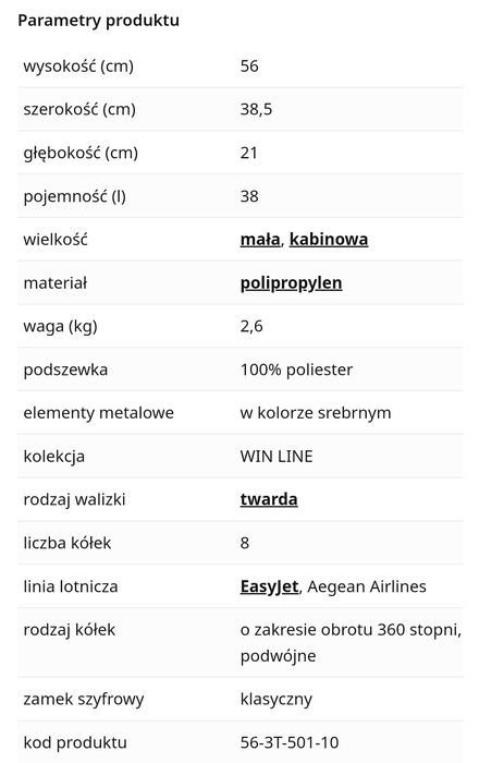 Walizka Mała Wittchen nowa