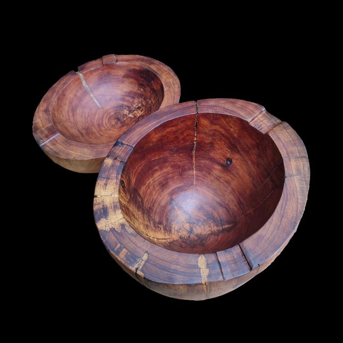 Caixa/Gamela - Escultura (madeira de acácia)