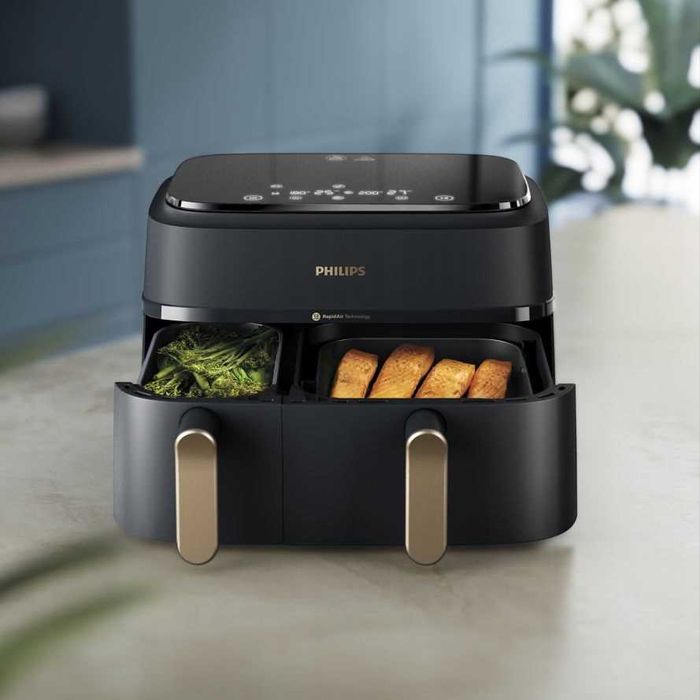 Dwukomorowa frytkownica beztłuszczowa airfryer Philips Ovi 9L 2750W