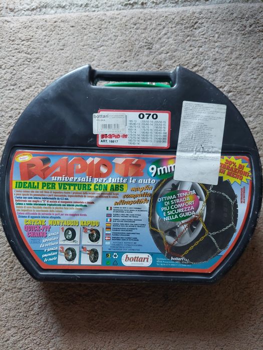 Łańcuchy na koła, Bottari T2, 070, 9 mm nowe