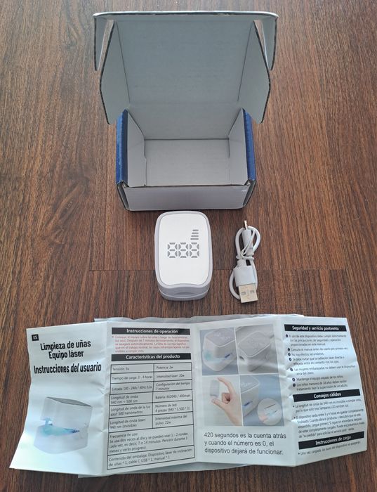 Dispositivo profissional UV de limpeza/tratamento de fungos nas unhas