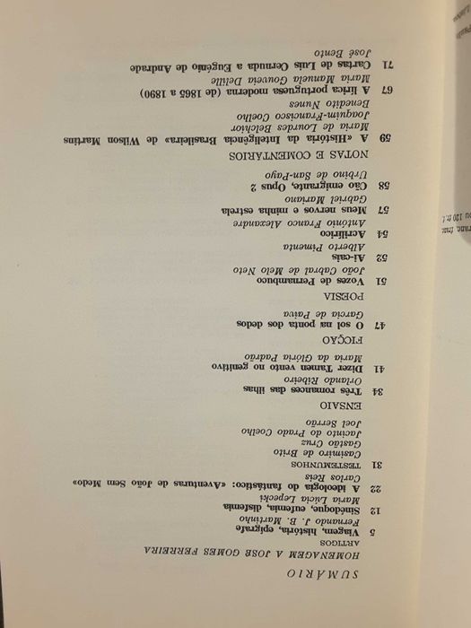 Colóquio Letras (J. Gomes Ferreira-Camoes-Torga-Pessoa)
