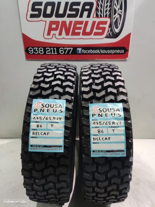 2 pneus novos cardados 175-65r14 nelcaf - oferta da entrega