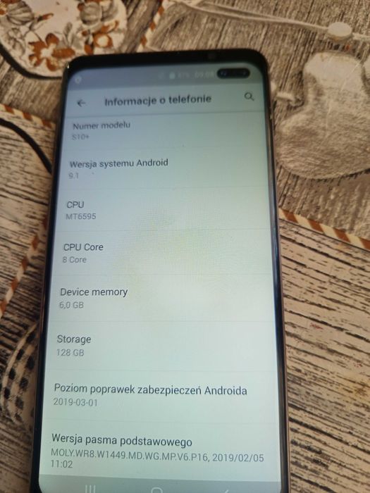 Podróbka s10plus 6gb ram 128gb HD