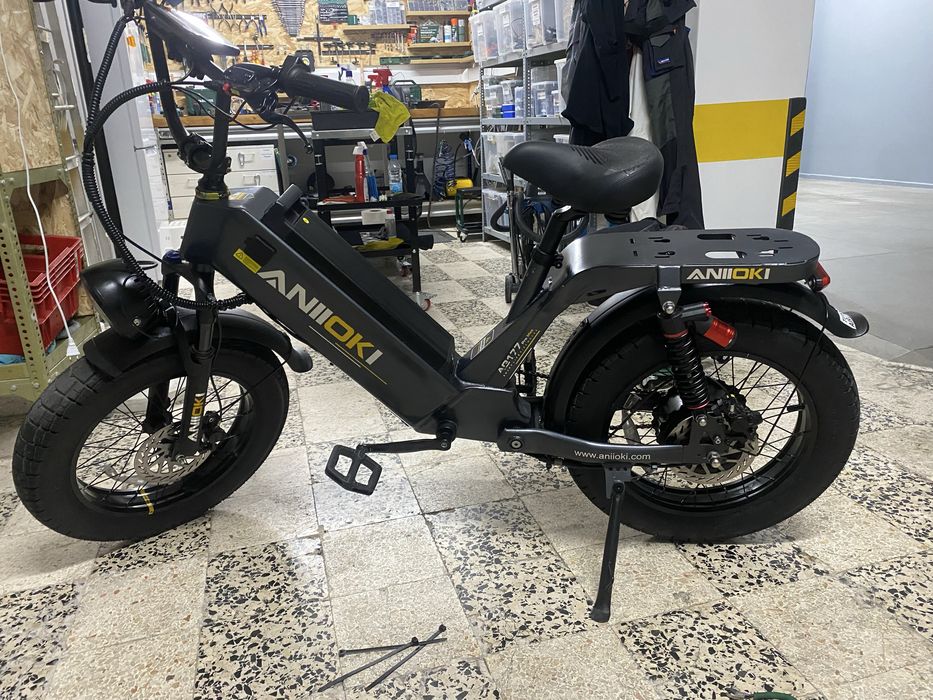 Bicicleta Elétrica Aniioki AQ177 Pro – Longa Autonomia – Excelente Estado