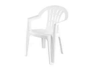 6 cadeiras brancas em resina