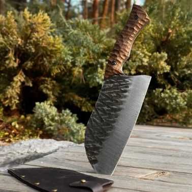 Сербський ніж-сокирка ручної роботи із кованої сталі