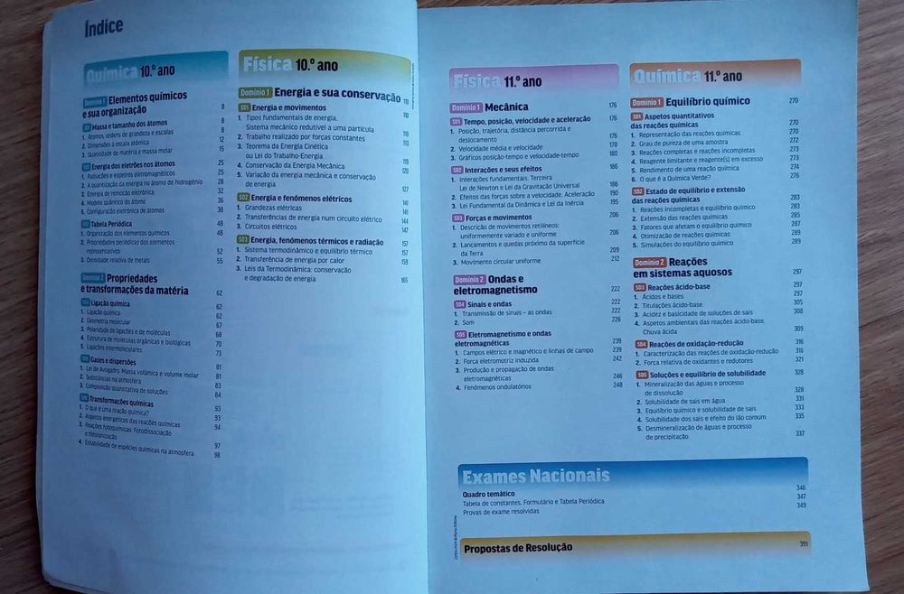 Livro de preparação para exame de Físico-Química