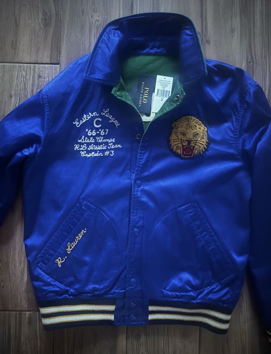 Kurtka Polo Ralph Lauren Letterman M dwustronna sztruksowa Leon lion