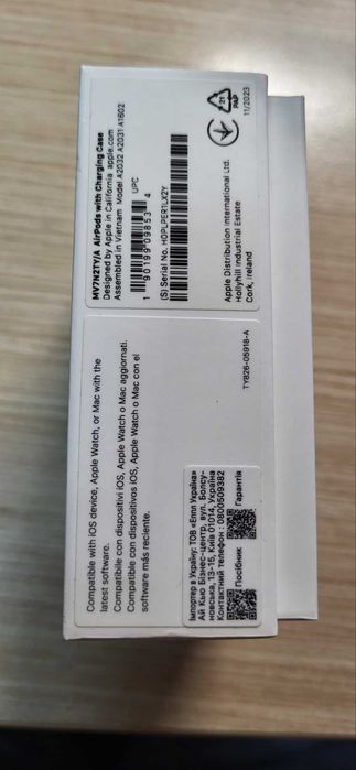 Apple AirPods with Charging Case 2 gen (MV7N2RU/A) White б/у Навушники