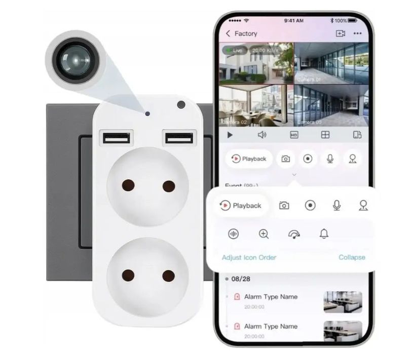 Камера відеоспостереження Spreest WF-ES56 Full HD для дому та офісу