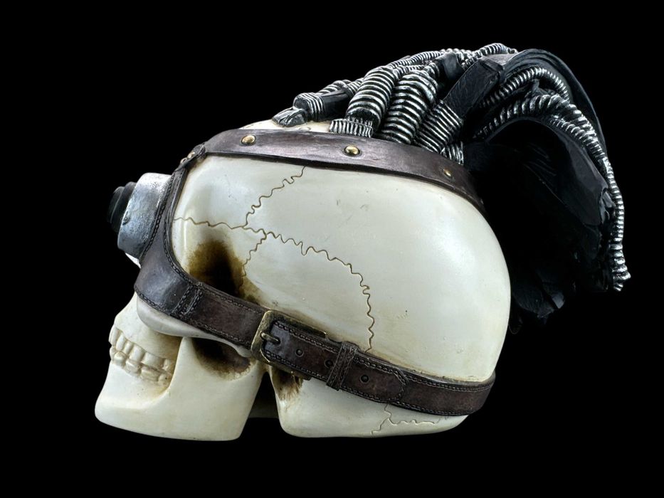Rzeźba Figura Czaszka Czacha Steampunk Kolor - Veronese (Wu76300va