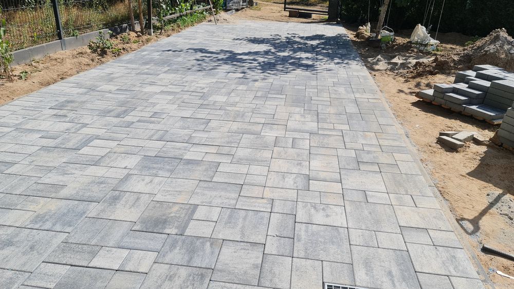 Kostka brukowa ,Układanie kostki brukowej , montaż płotów