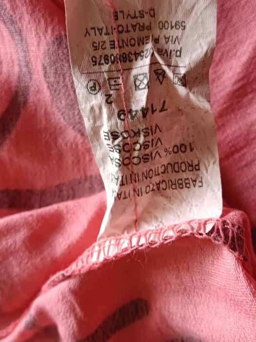 Koralowa bawełniana bluzka