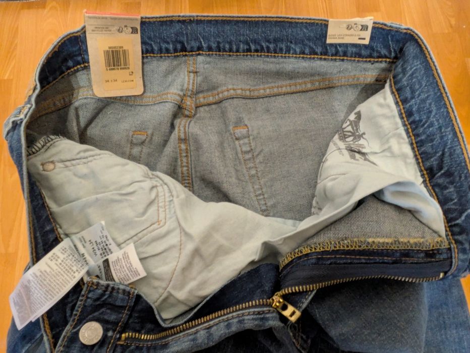 Dżinsy "Levi's" 505, rozmiar 34/34, nowe, niebieski. Pozdrawiam.
