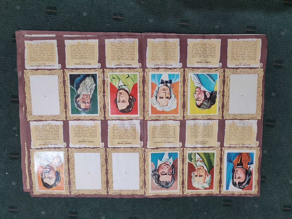 Caderneta de Cromos antiga Figuras Célebres Mundiais