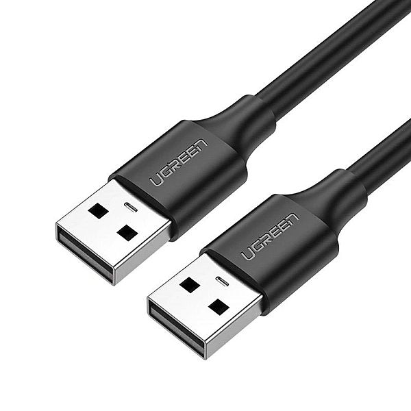 Ugreen kabel przewód USB 2.0 (męski) - USB 2.0 (męski) 0,5 m czarny (U
