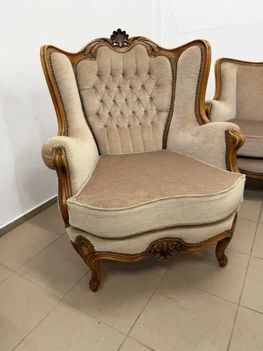 Zestaw wypoczynkowy w stylu ludwikowskim. Transport cały kraj.