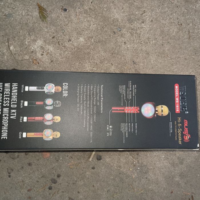 Nowy mikrofon Bluetooth do karaoke Wster WS-1816