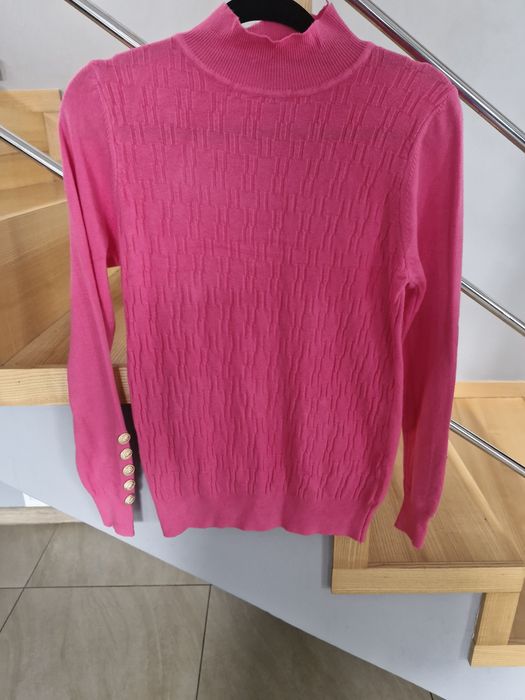 Półgolfik fuksja s/m