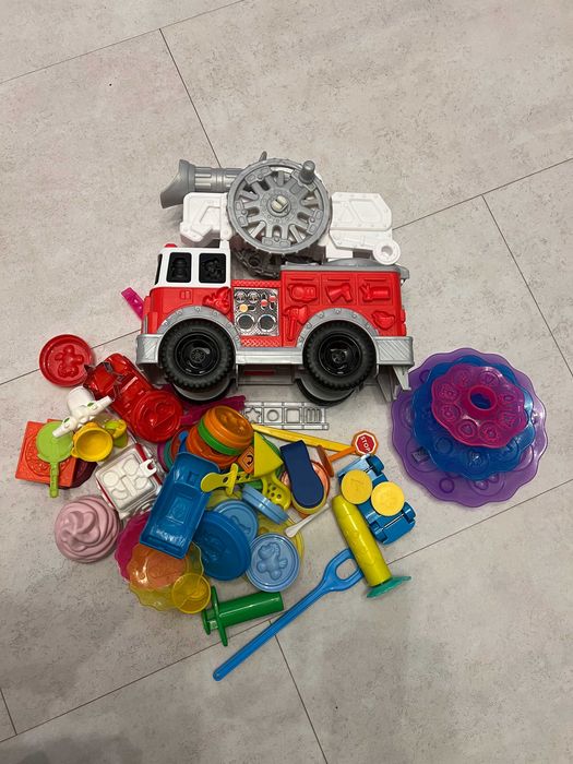 PlayDoh ciastolina zestaw akcesoriów oryginalne wóz strażacki skuter