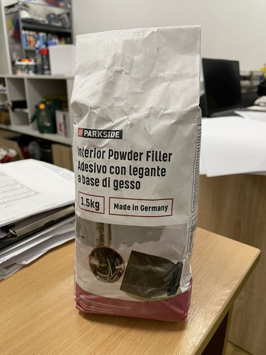 Шпатлевка гипсовая для внутр. работ для заделки трещин 1,5кг PARKSIDE