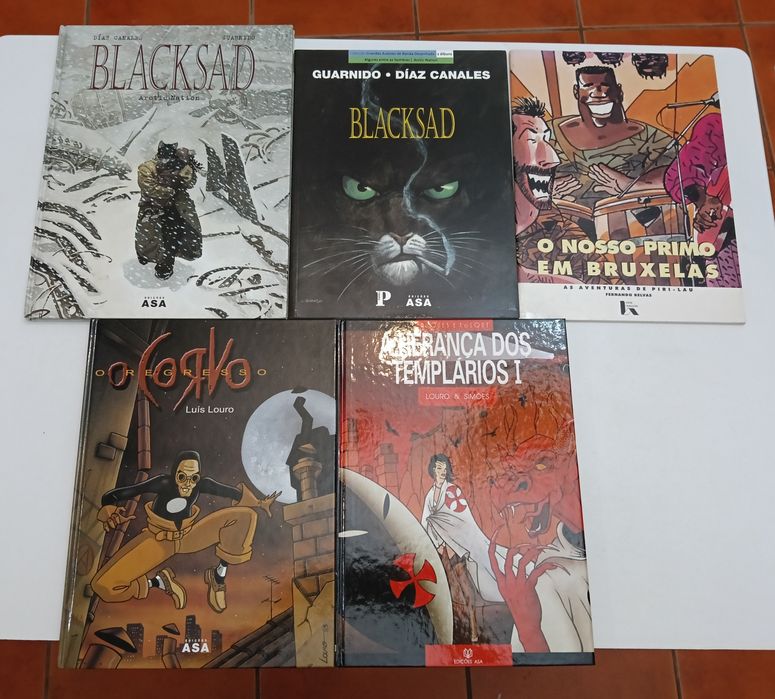 36 Albúns de Schuiten, Blacksad, Gipsy, Peter Pan, Decalogo,e outros