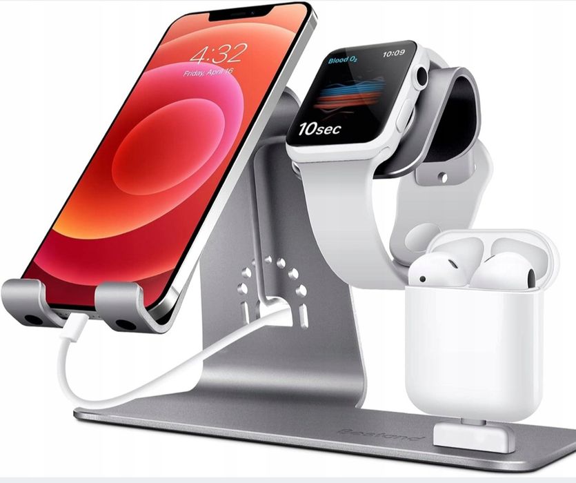 Stojak na telefon zegarek,słuchawki iPhone