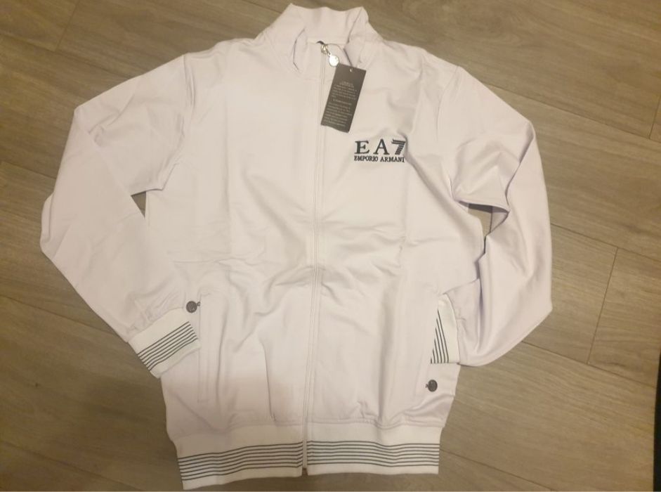 Dres sportowy 2XL Armani EA7 komplet spodnie bluza biały czarny