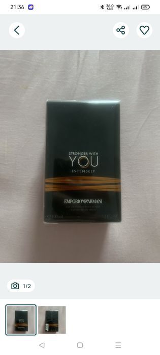 Perfumy Armani stronger with you intensely