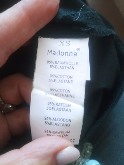 Czarna mini spódniczka bawełna xs