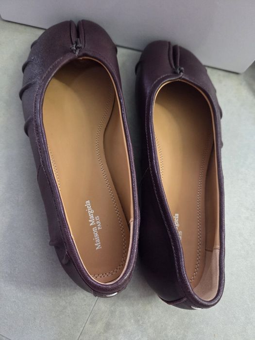 Maison margiela tabi baleriny damskie skórzane