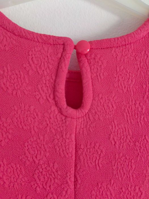 Vestido rosa, Verão, manga curta, menina, Tam 116, Young Dimension