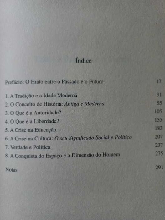 Entre o Passado e o Futuro - Hannah Arendt