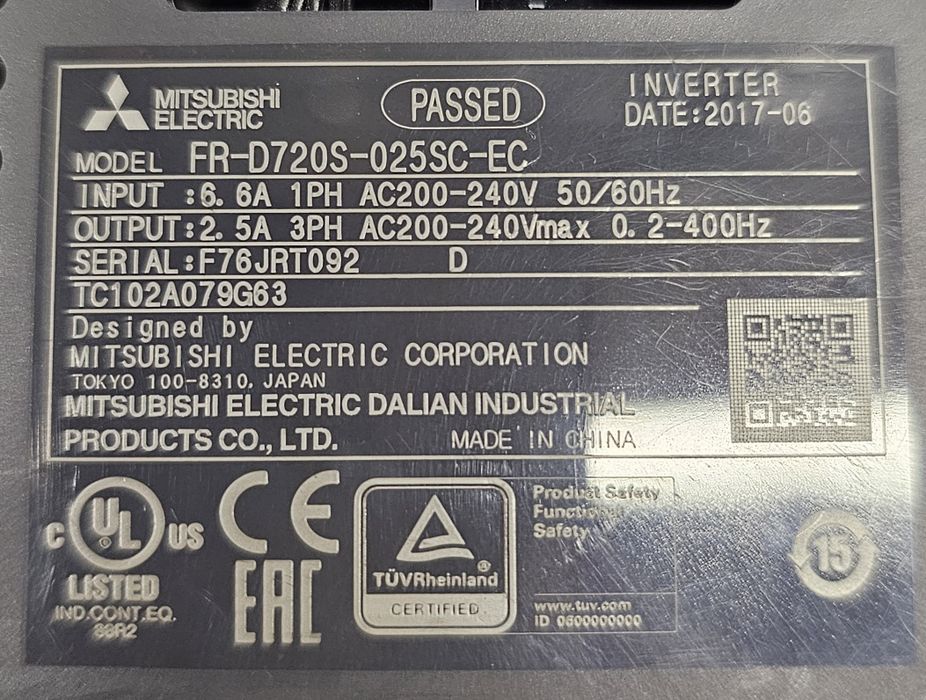 Falownik FR-D720S-025SC-EC 230V 0,4kW