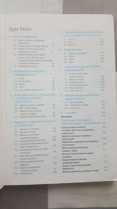 Spis Treści To Jest Chemia 1