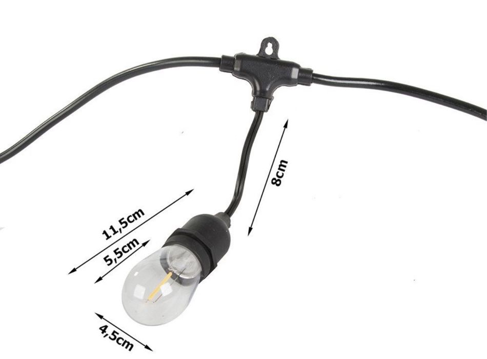 ретро гірлянда з економними лампами єдісона  экономная ретро гирлянда