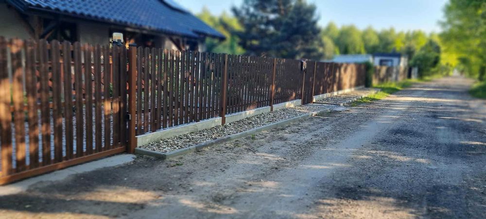 Ogrodzenia frontowe murowane panel palisada - kompleksowo PRODUCENT